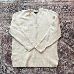 J. Crew Cashmere V Neck Tunic Sweater